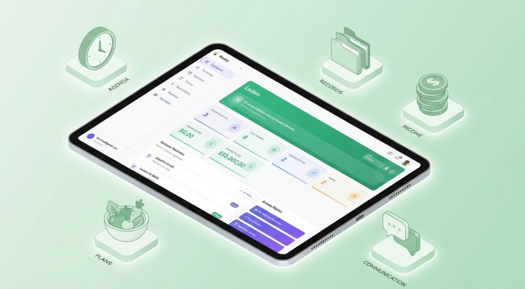 Dashboard Nootra: agenda, planes, registros, ingresos y comunicación para tu consultorio nutricional